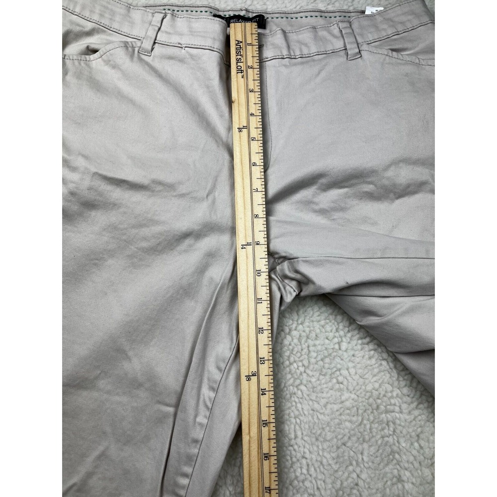 Lee Pants Womens Size 12 Comfort Straight Leg Flat Front 4 Pocket Design‎ Khaki - Picture 6 of 10